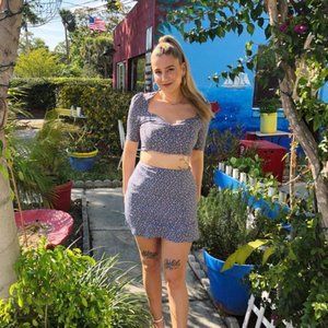 Reformation Vintage 2 Piece Skirt Set